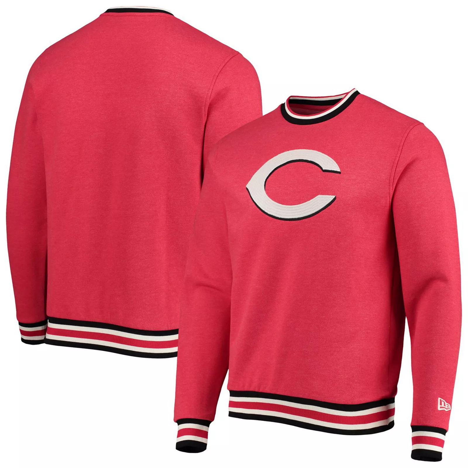 Men's New Era Red Cincinnati Reds Ringer Pullover Sweatshirt, Size: Large, Red RED | Kohl's