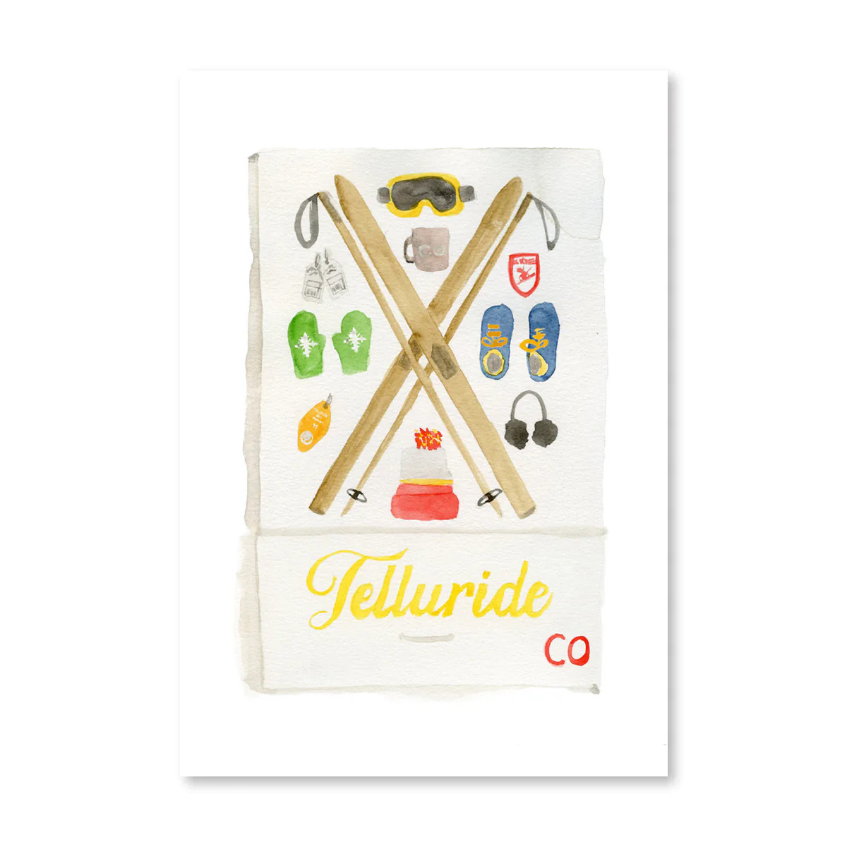 Furbish Studio - Telluride Matchbook Watercolor Print | Furbish Studio