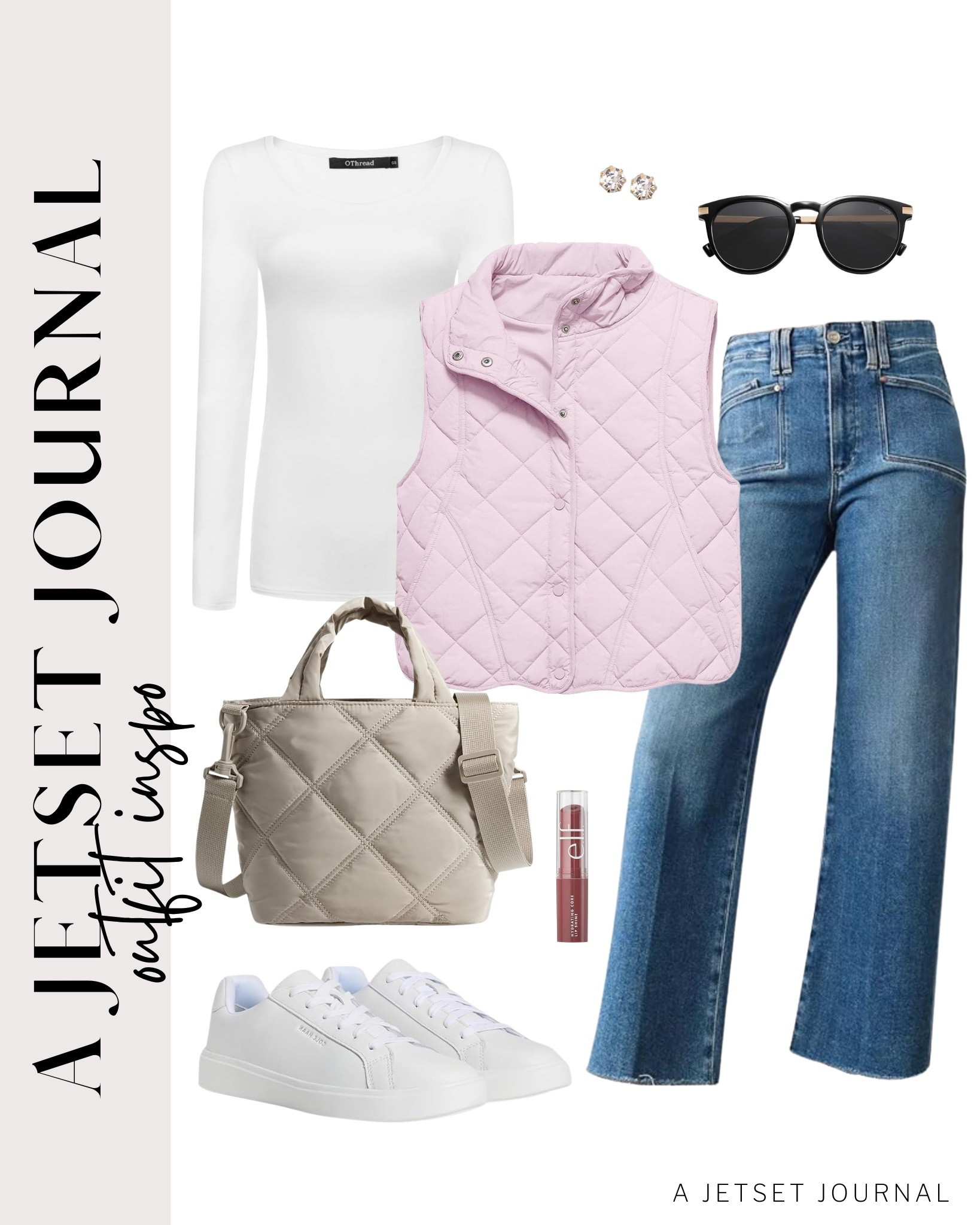 Loving how fresh this look feels. Perfect for travel and everyday wear!
puffer vest, puffer crossbody bag, wide leg jeans, lace uip sneakers, casual outfit, ways to style, casual outfit inspo, capsule wardrobe, favorite finds, top picks, mom outfit, everyday style, transitional style, trendy look, viral style, affordable look, amazon favorites, winter to spring outfit idea

#LTKU #LTKSeasonal #LTKootd