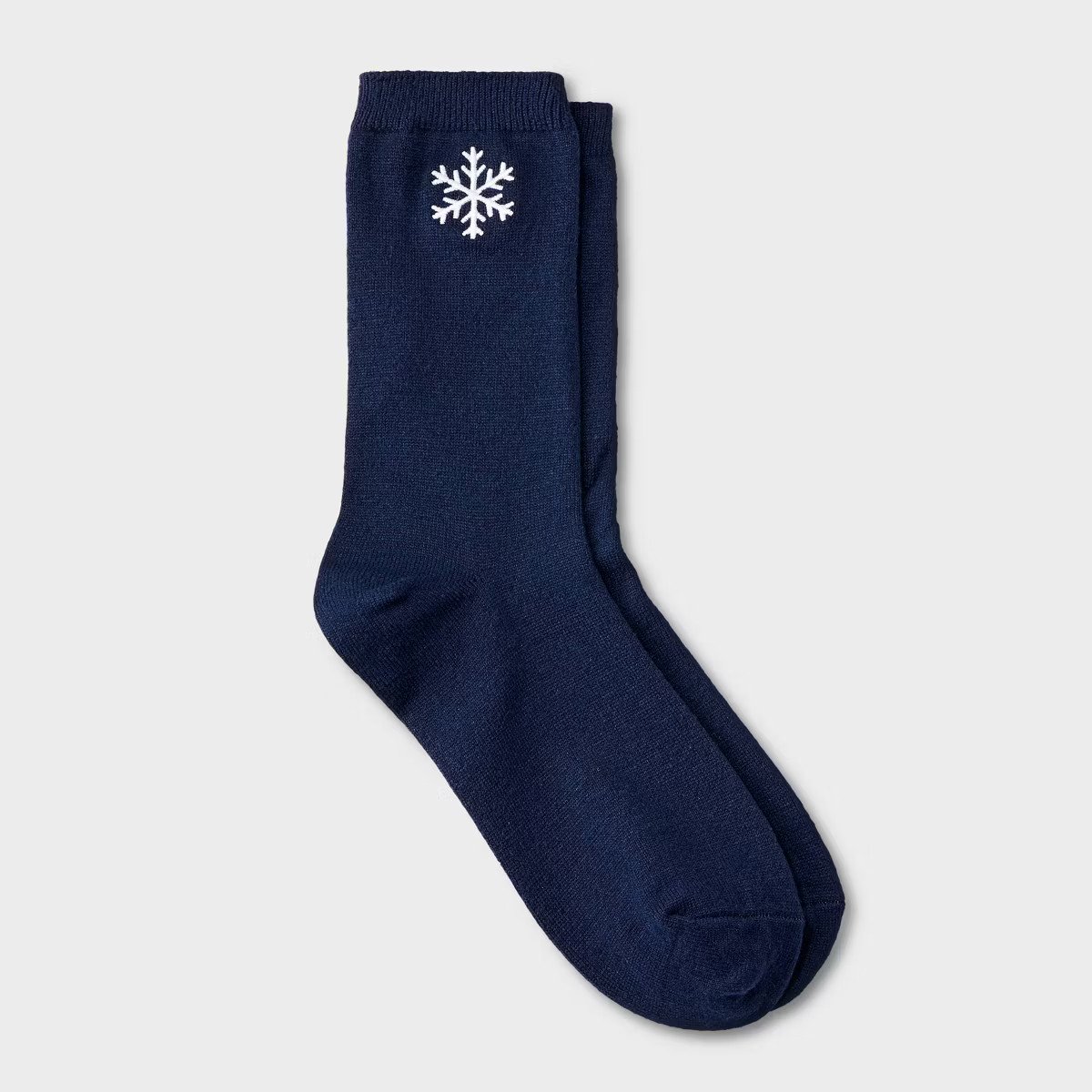 Women's Supersoft Embroidered Holiday Nutcracker Crew Socks - Auden™ Ivory 4-10 | Target