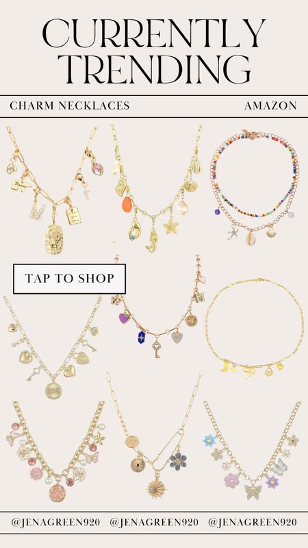 Amazon Charm Necklaces | Charm Necklace | Amazon Jewelry 

#LTKfindsunder100 #LTKstyletip #LTKfindsunder50