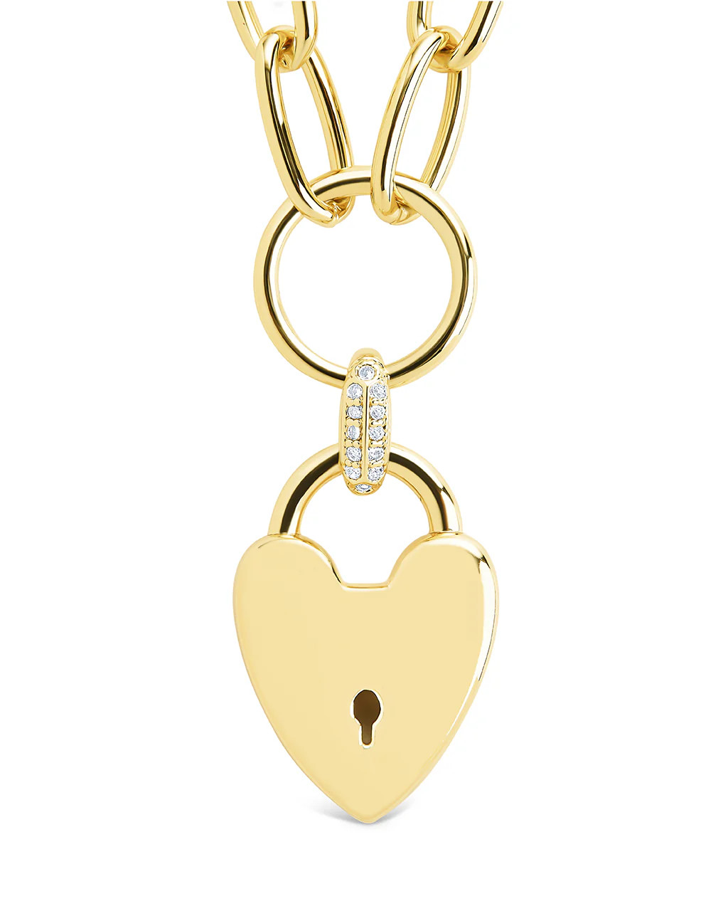 Mirren Heart Padlock Necklace | Sterling Forever