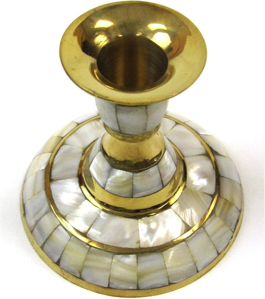 Candle Holder Flat, Mother of Pearl | Amazon (US)