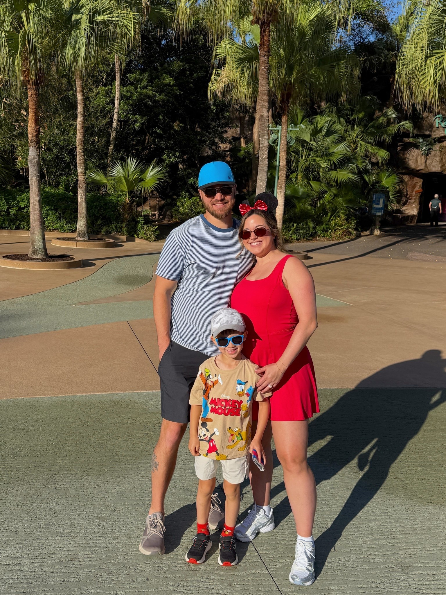 Sized up to a large in the dress, wearing a L; it’s not maternity. Ears are from walmart, also linking the sweatshirt I found at walmart that I wore in the morning and after the sun went down! Loved it! 
Also linking a few of masons things - shirt was from Costco, came in a 4 pack! 

#LTKSaleAlert #LTKootd #LTKTravel