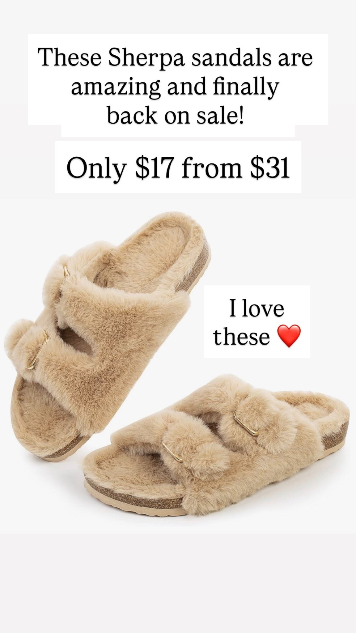 These Sherpa sandals are on sale! Only $17 from $31!

#LTKSaleAlert