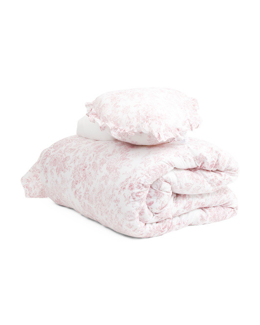 8pc Valentine Sophia Toile Comforter Set | TJ Maxx