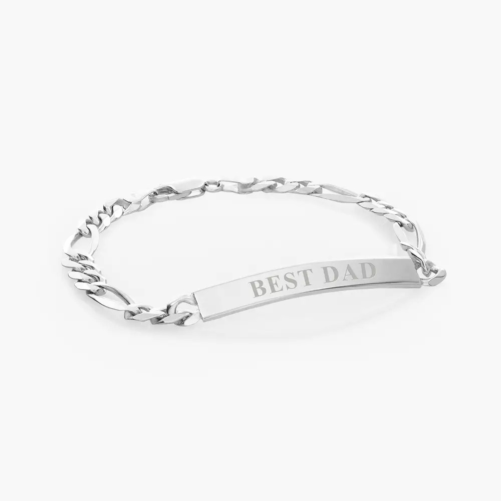 ID Bracelet for Men - Sterling Silver | Oak & Luna (US)