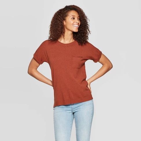 Women's Short Sleeve Crewneck Sweater T-Shirt - Universal Thread™ | Target