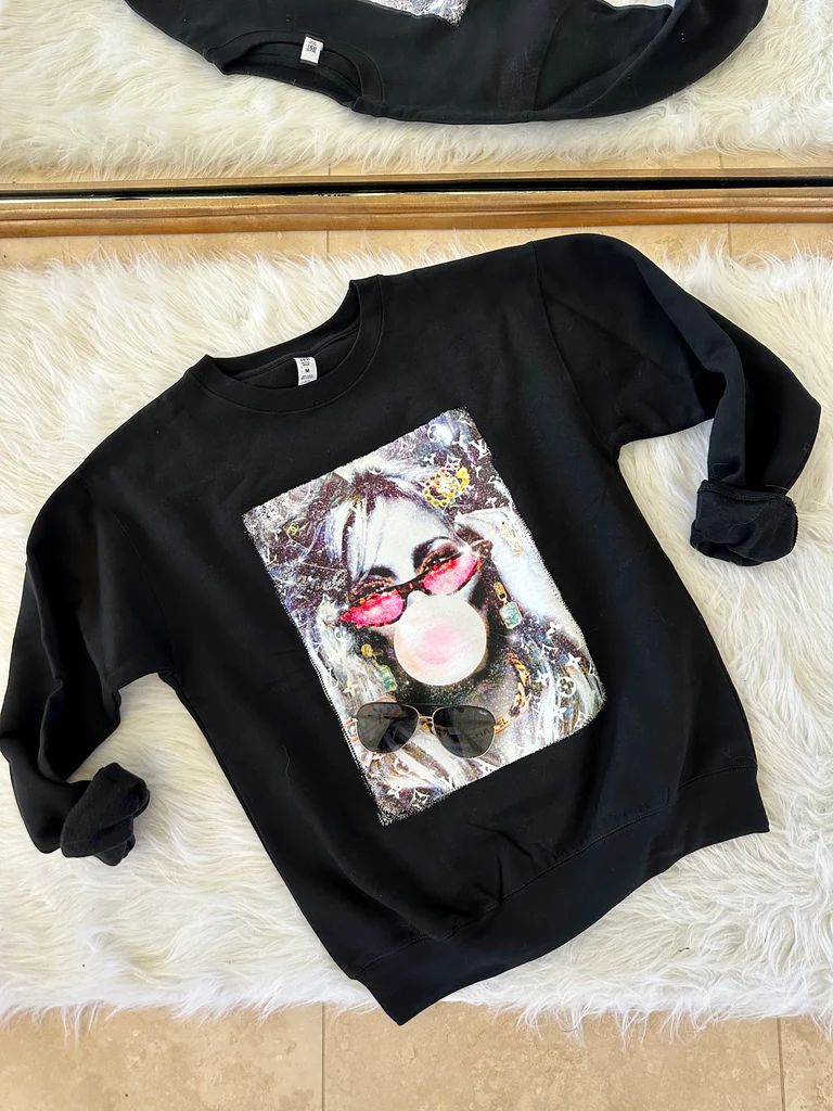 NEW!! "Bubblegum Icon" Sweatshirt size S-XL | Glitzy Bella