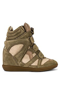 Isabel Marant Bekett Sneaker in Taupe from Revolve.com | Revolve Clothing (Global)