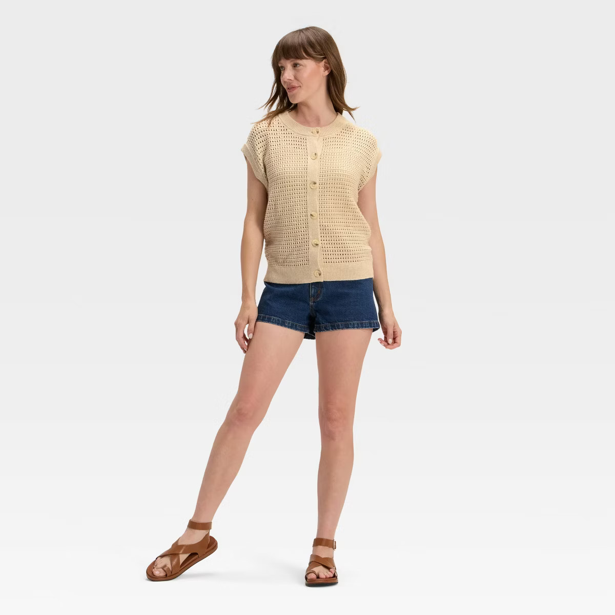Women's Pointelle Sweater Vest - Universal Thread™ | Target
