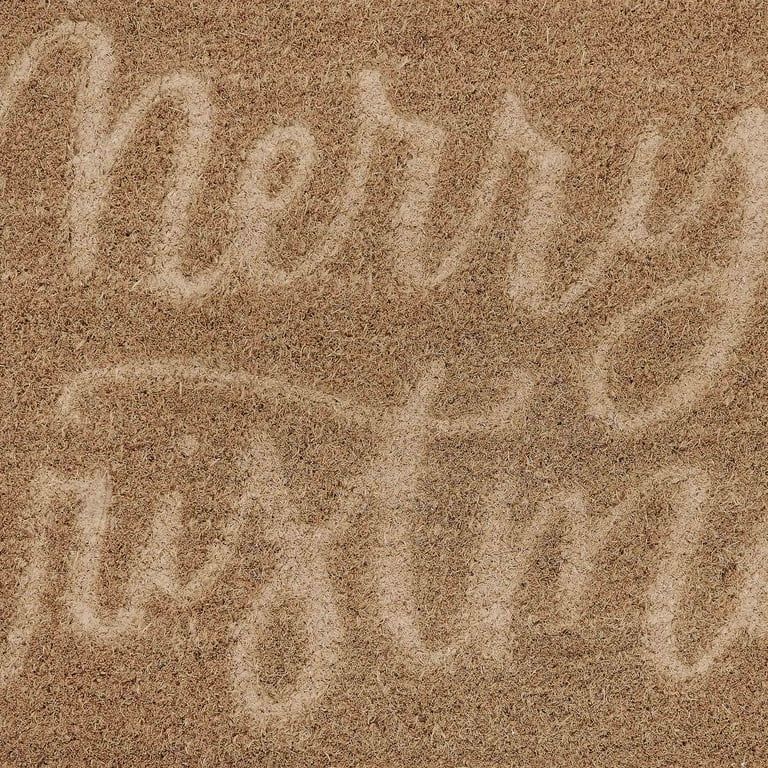 My Texas House Embossed Merry Christmas Coir Doormat, 30" x 48" - Walmart.com | Walmart (US)