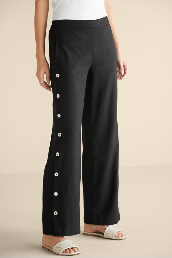 Sonoma Linen Blend Wide Leg Pants | Soft Surroundings