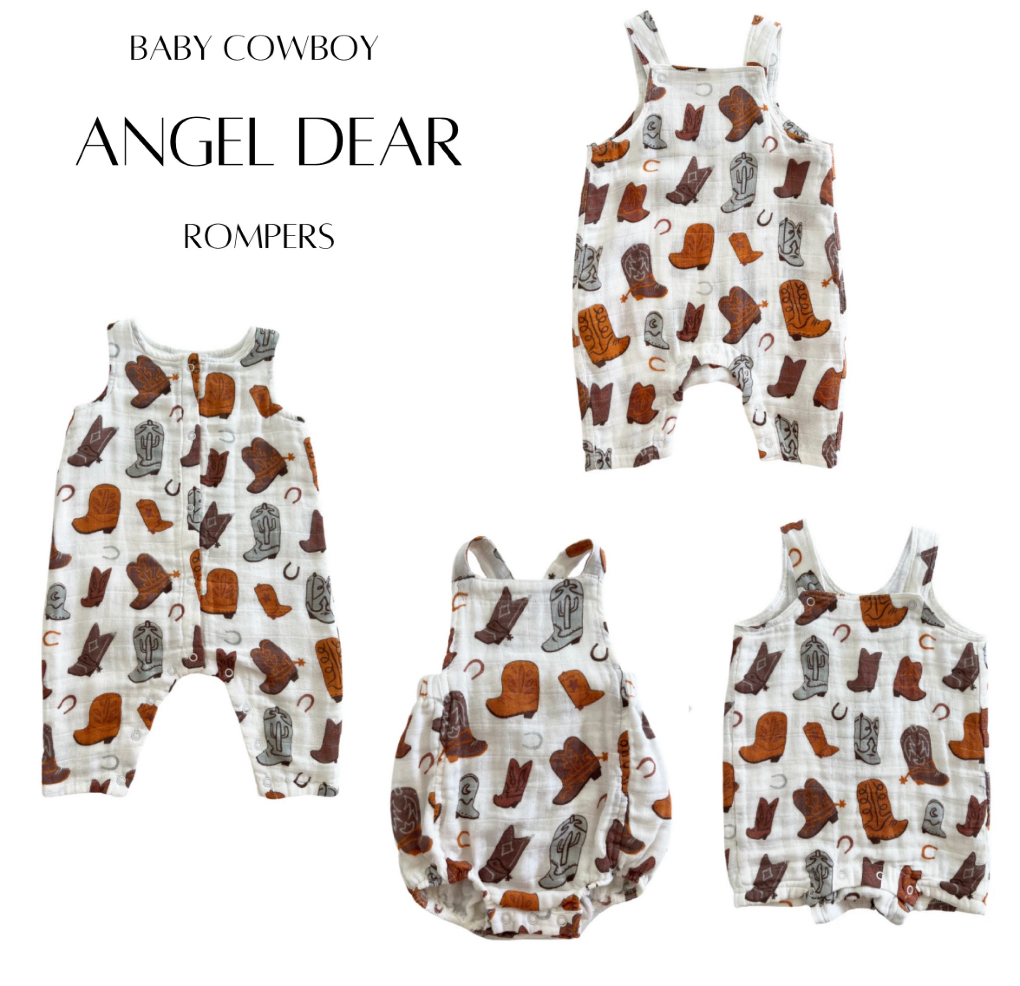 SpearmintLOVE has the cutest cowboy rompers for a baby/ toddler boy. 

#LTKkids #LTKbaby #LTKfindsunder50