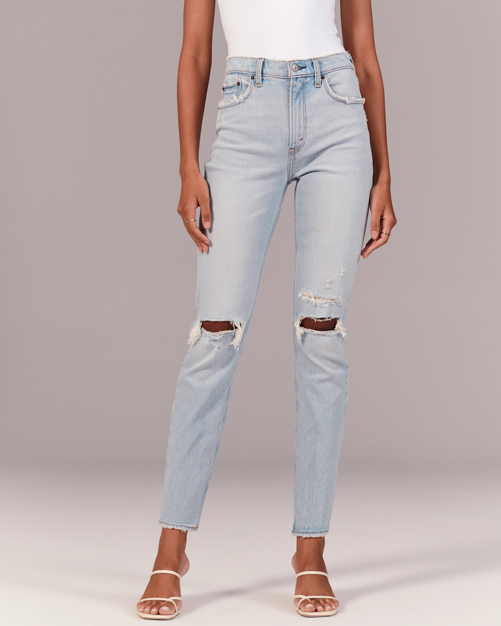 High Rise Mom Jeans | Abercrombie & Fitch (US)