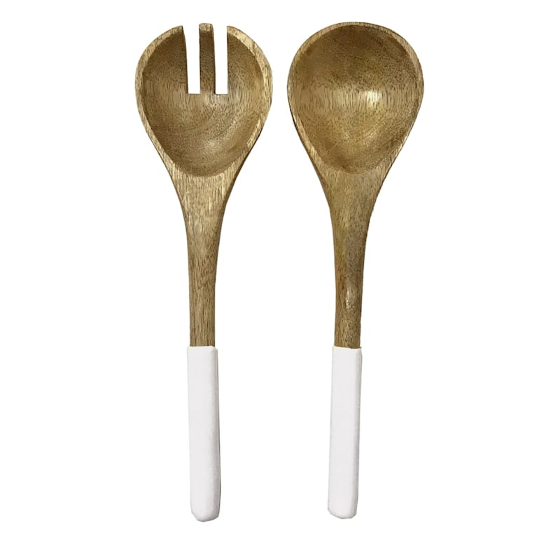 Mango And Enamel Salad Server | At Home