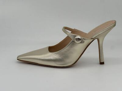 DIOR CAPTURE Metallic Laminated Leather 100 Heeled Mule Sandals Pumps Shoes $990  | eBay | eBay US