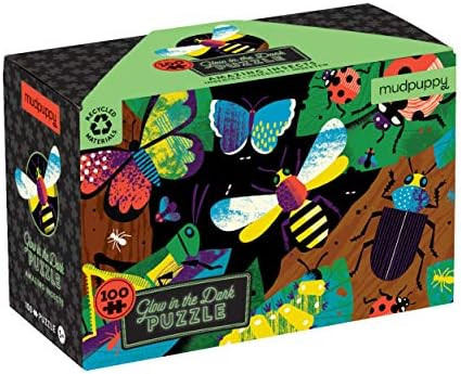 Mudpuppy Amazing Insects Glow in The Dark Puzzle, 100 Pieces, 18”x12” – Ages 5+ - Colorful ... | Amazon (US)