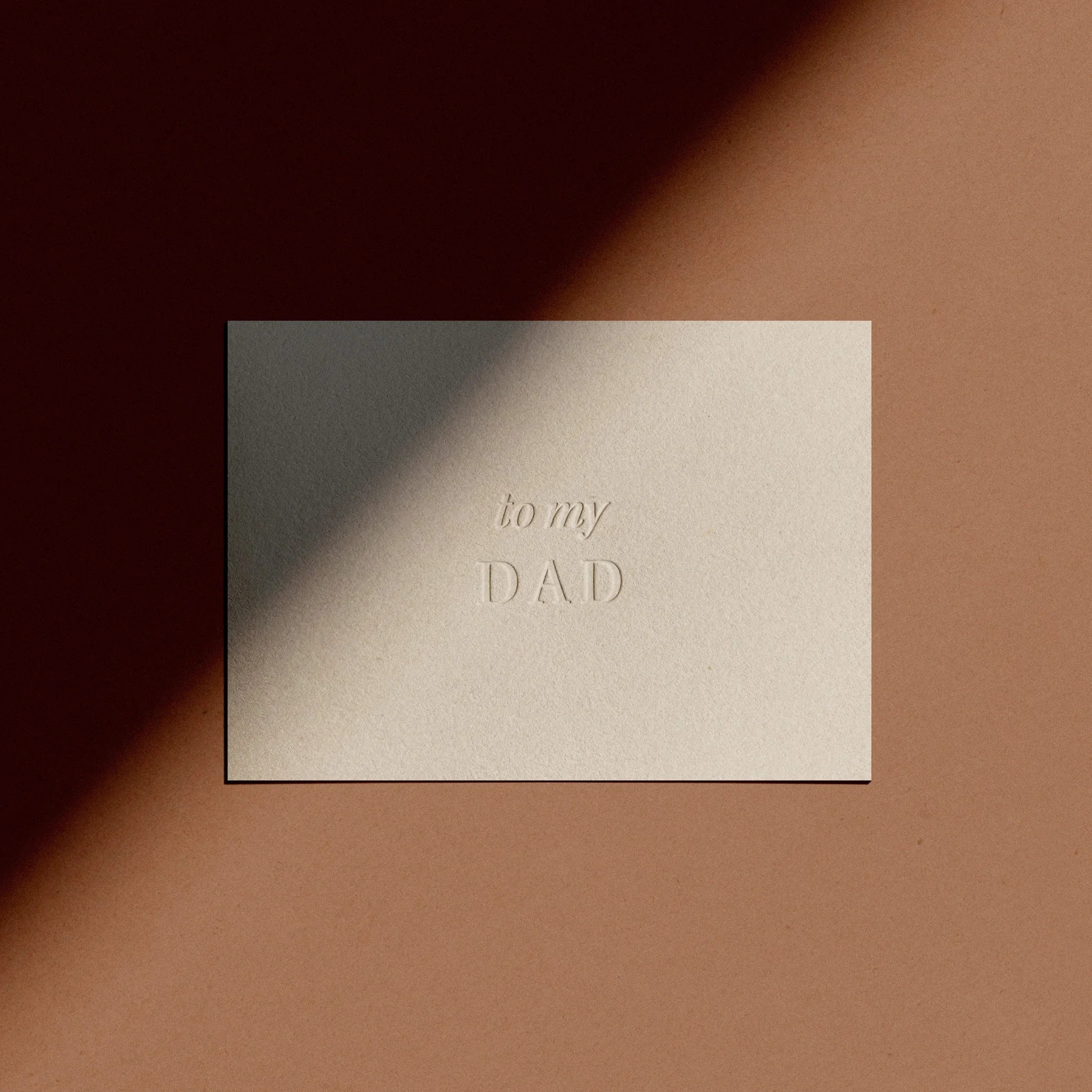 to my DAD Card | Letterpressed | Minimal | Simple | Classy | Modern | Etsy (Global)