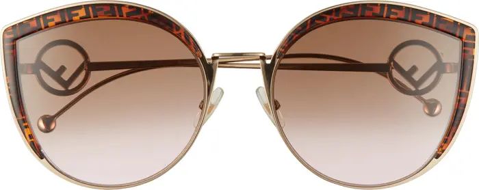 58mm Metal Butterfly Sunglasses | Nordstrom Rack