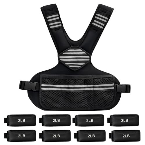 Adjustable Weighted Vest Women, 4-10 Lb Weight Vest with Ironsand Weights and Diy Zone for Walking, Jogging and Strength Training | Amazon (US)