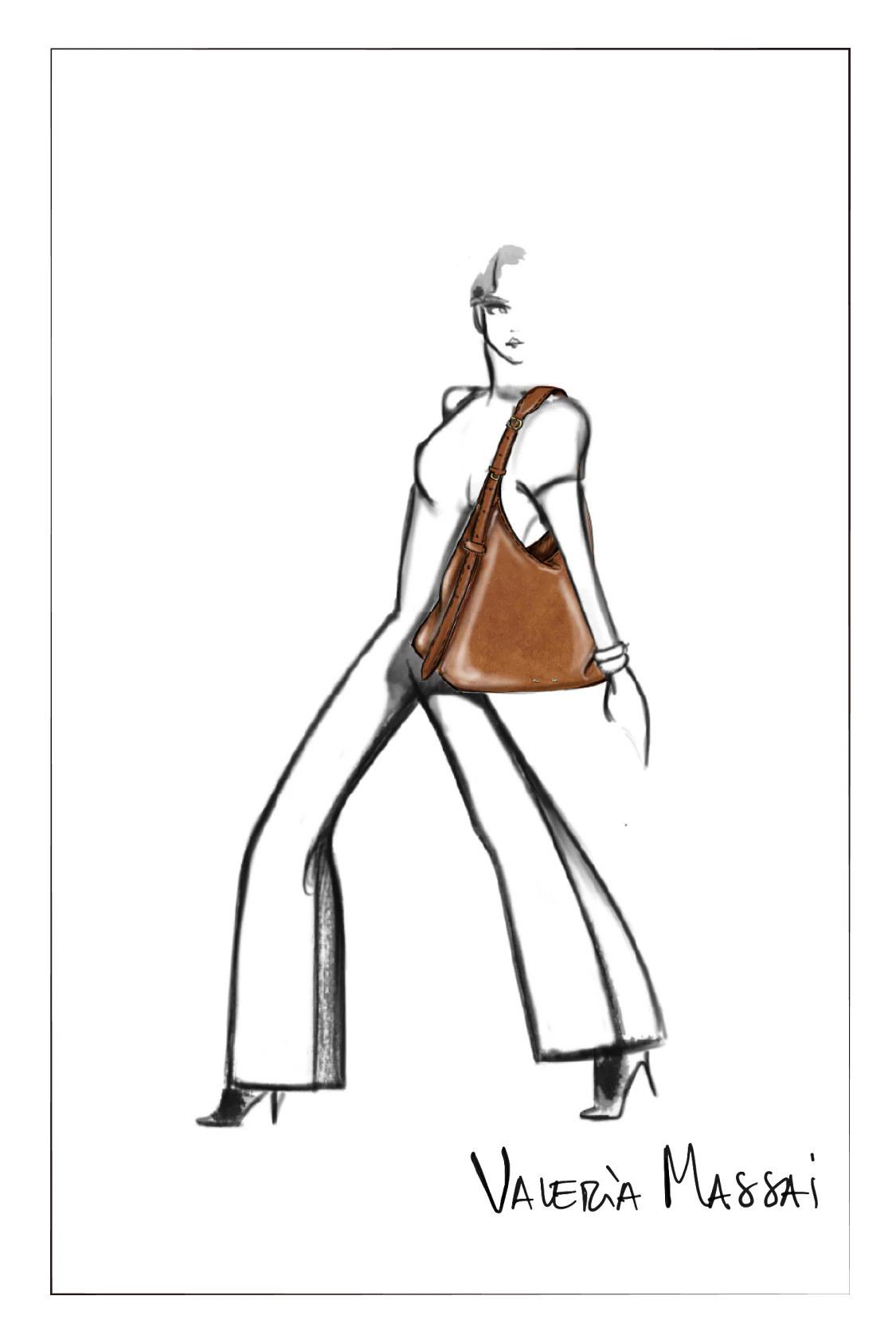 Duomo Small Hobo Bag in Top Grain Suede | Fabrique