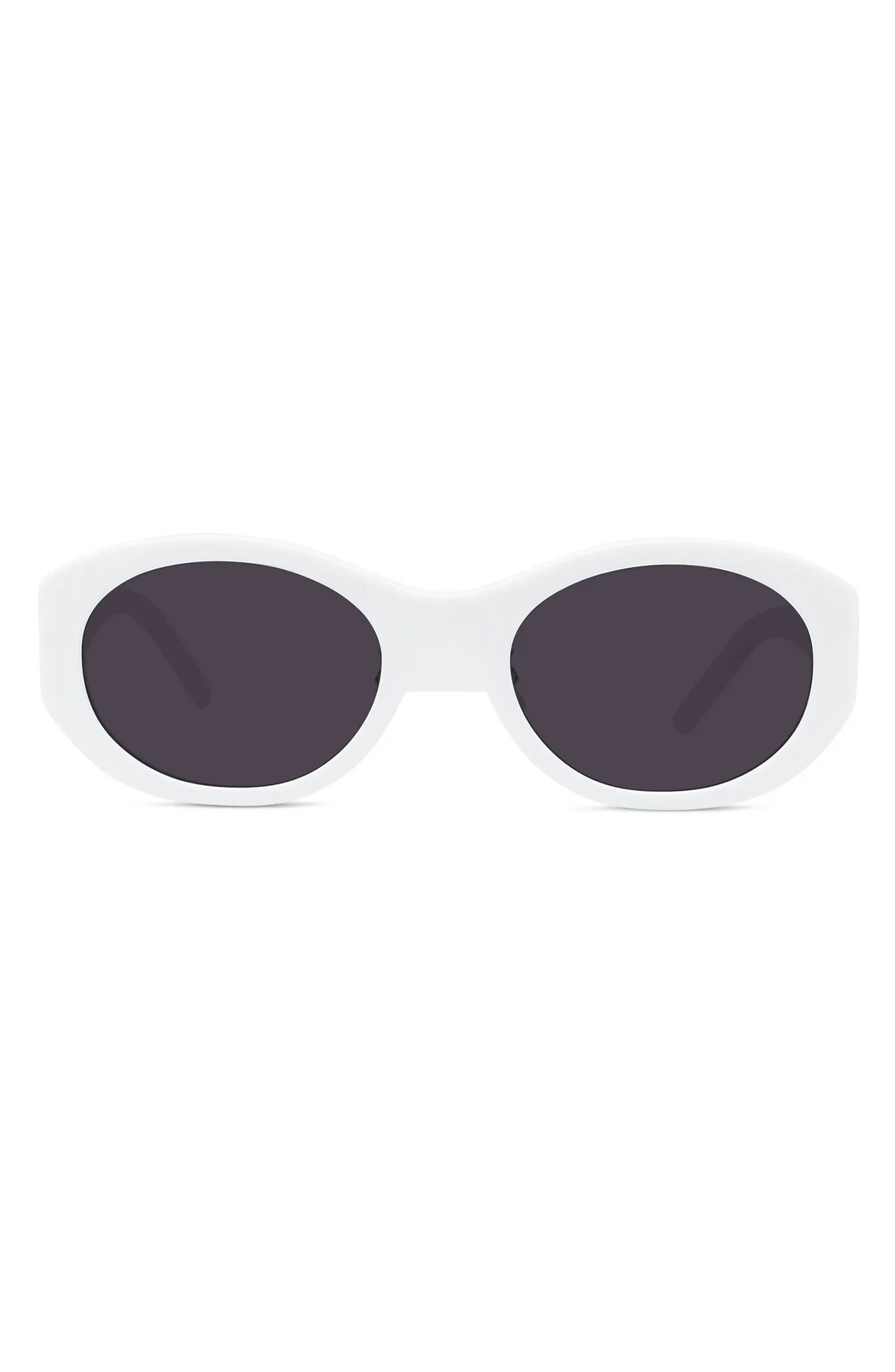 55mm Polarized Oval Sunglasses | Nordstrom