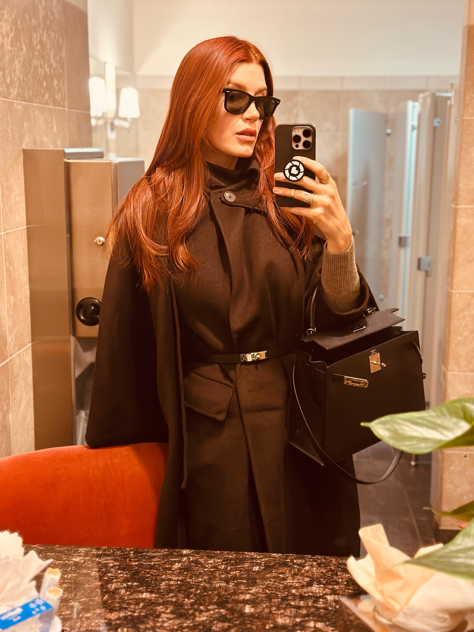 NYC 

Wearing my new chocolate coat (great value and price!) with some luxe accessories. I bought this Hermes Kelly belt years ago and it’s something I will wear my entire life and it really elevates any look.. 

#LTKU #LTKWorkwear #LTKParties