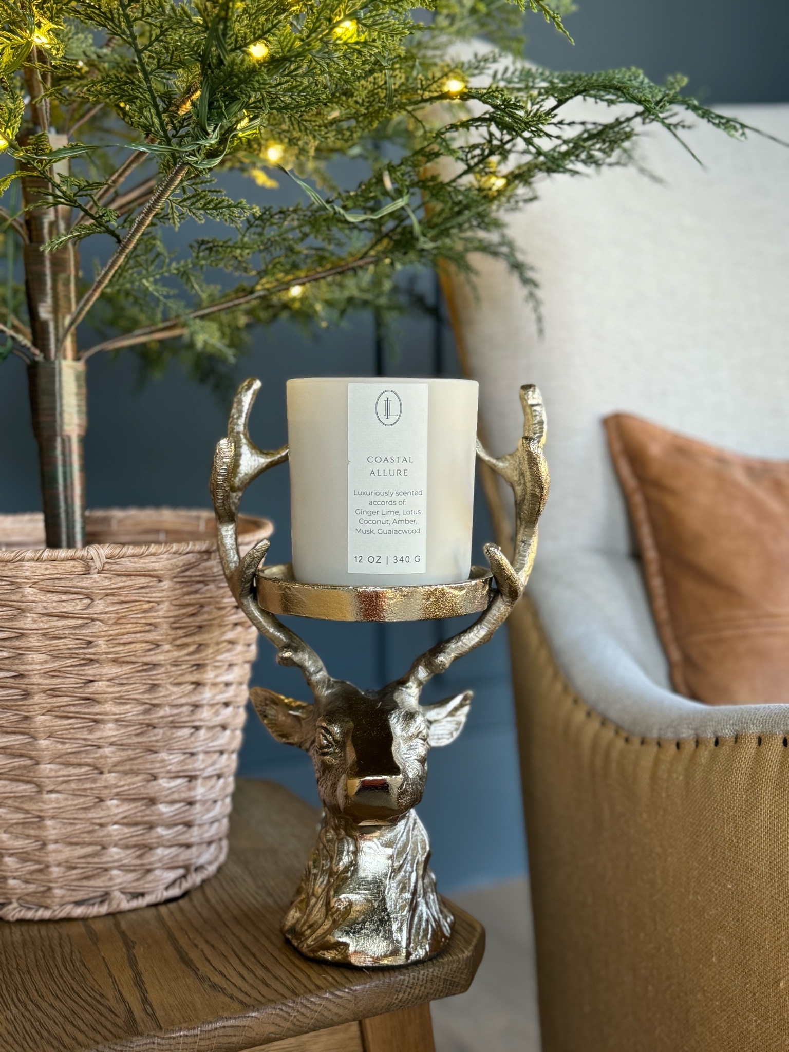 Stag head candle holder. Arhaus reindeer head candelabra dupe. 
 

#LTKSeasonal #LTKHome