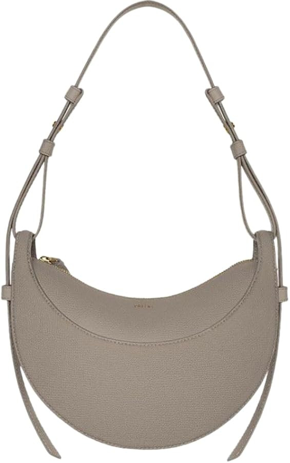 Crescent Bag for Women, Leather Half Moon Shoulder Bag, Chic Underarm Crossbody Saddle Bag for Daily Commute and Travel | Amazon (US)