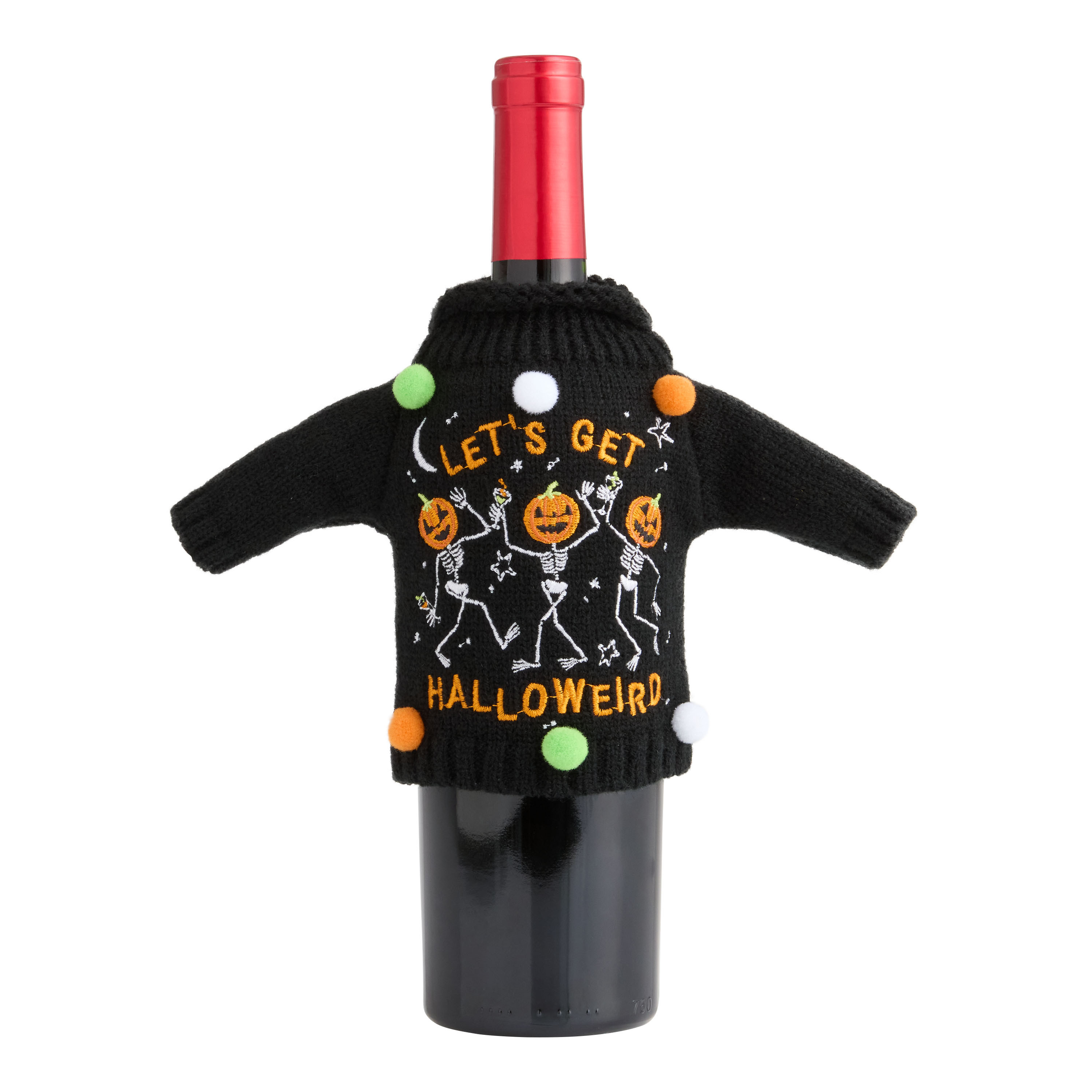 Halloween Knit Sweater Bottle Outfit | World Market