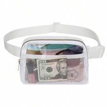 Clear Fanny Pack Mini Zipper PVC White For Sport | SHEIN