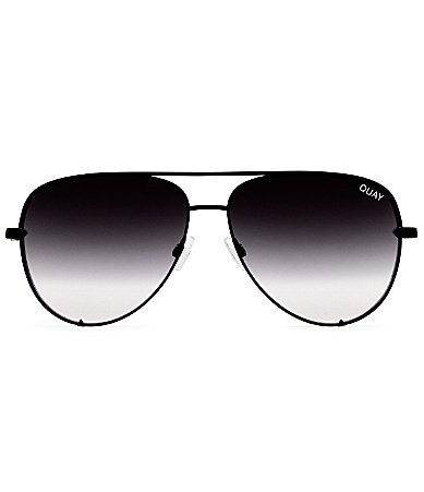 QUAY Unisex High Key Mini Mirrored Aviator Sunglasses - Black/Fade | Dillard's