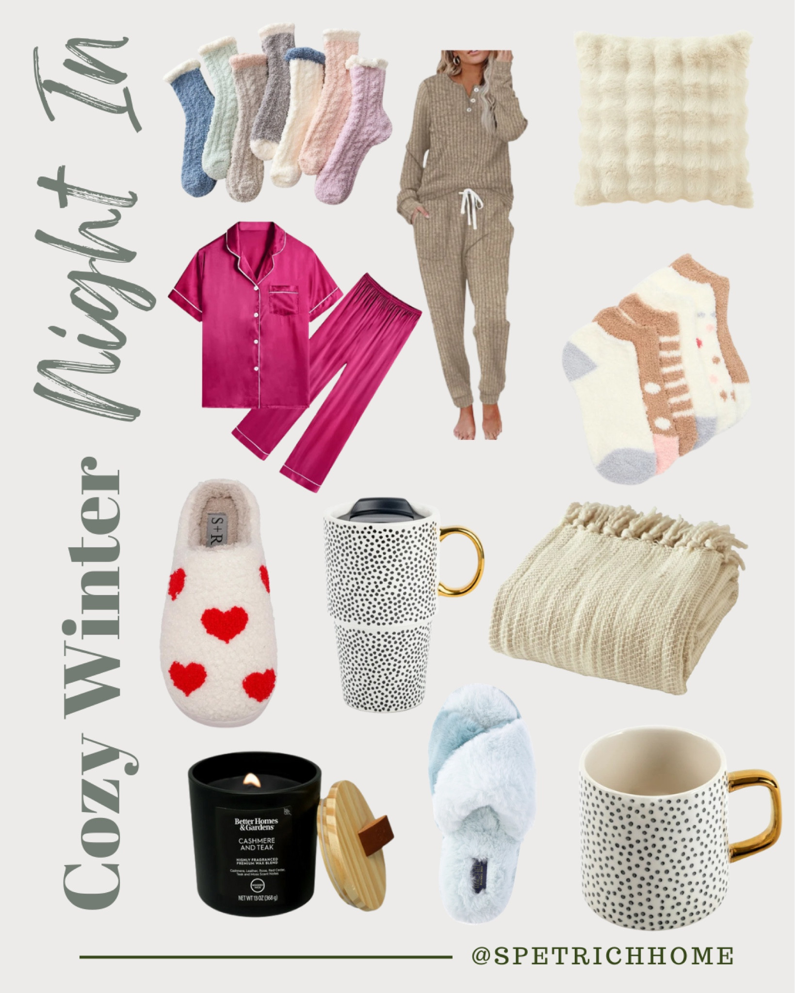 I am not a winter girl. It’s cold. It’s wet. It’s gross… but there is nothing quite like a cozy night in. The warm Jammie’s, the slippers, fuzzy socks, and blanket. Cuddled up to watch a movie by the fire! Sounds so good! 

#LTKU #LTKFamily #LTKSeasonal