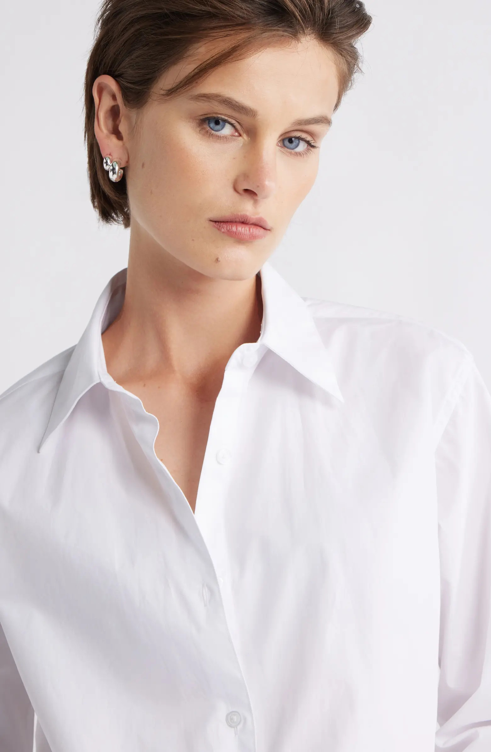 Cotton Poplin Button-Up Shirt | Nordstrom