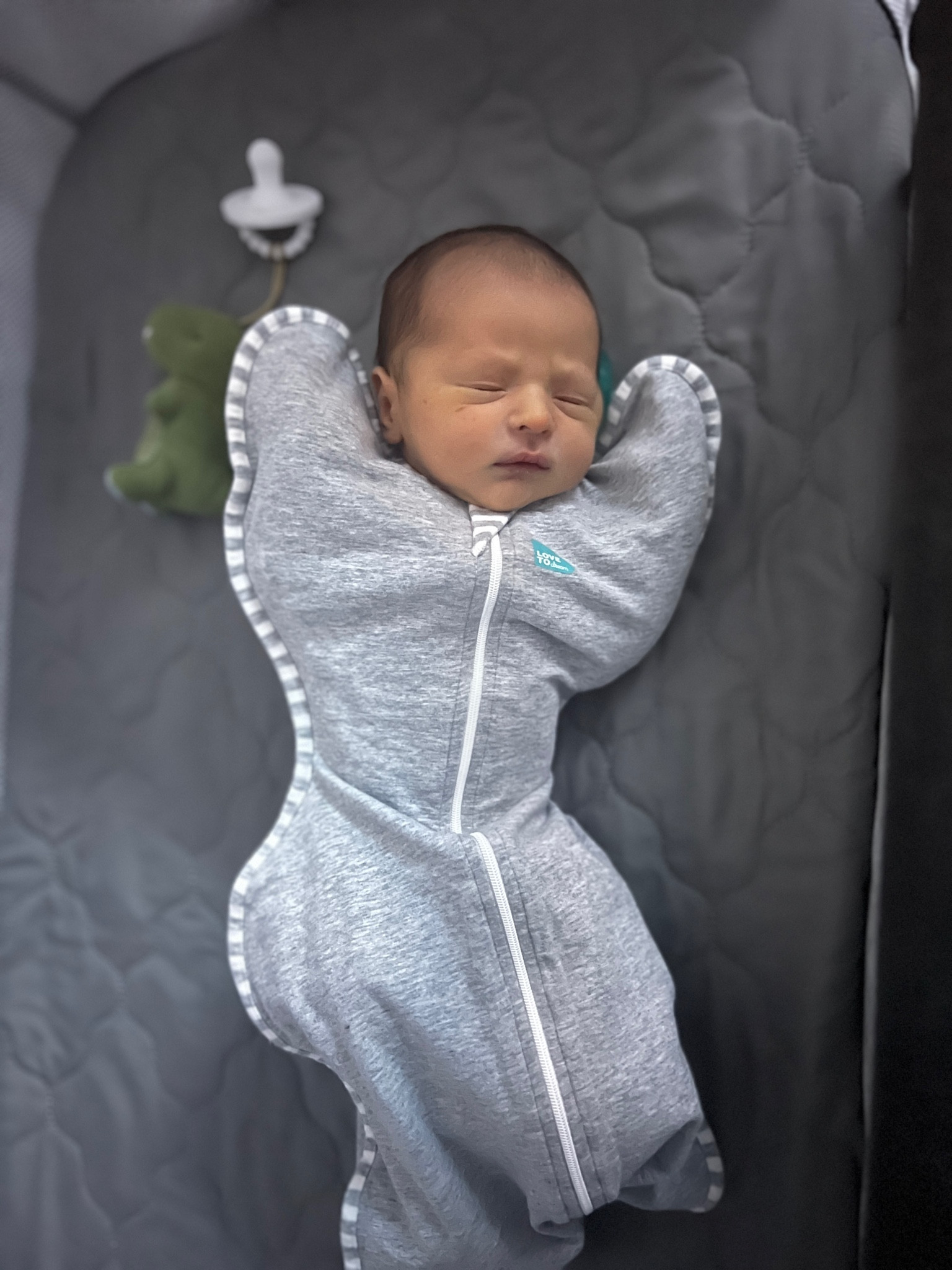 A few of our favorite newborn things 🫶🏼 
- love to dream swaddle: this is for the babes that sleep with their hands up! My son will sleep okay with the other swaddles but I knew he would like this one best because he has his hands where he wants. He falls asleep almost by the time I’m done zipping him up! 
- bedside bassinet: I had a c section so not having to get up out of the bed multiple times a night has been so nice for me! This one has locking wheels so you can move it with ease, the height is adjustable, and the side comes down so I don’t have to reach over to get him out! 
- waterproof bassinet mattress cover: this one fits a pack in play but I tuck the sides in so it works for both. Anything my baby goes in has to have a waterproof topper, I KNOW messes and accidents happen. It’s not if, but when. Lol 
- Dino lovey: this has become my favorite thing… I don’t know why but this little Dino brings me so much joy. It helps me hold the paci so it’s dropped less, it helps me actually see the paci, and omg it’s so cute when my son cuddles up with it. 
- Ryan & Rose flat paci: my daughter preferred the original R&R paci but this one is shaped more like a nipple so my son loves it. 

#baby #babyboy #babyproducts #babymusthaves #newborn #newmom #secondtimemom #momhacks #babyhacks #babyclothing #amazon #amazonmusthaves #founditonamazon #summerbaby #infant 

#LTKfamily #LTKkids #LTKbaby