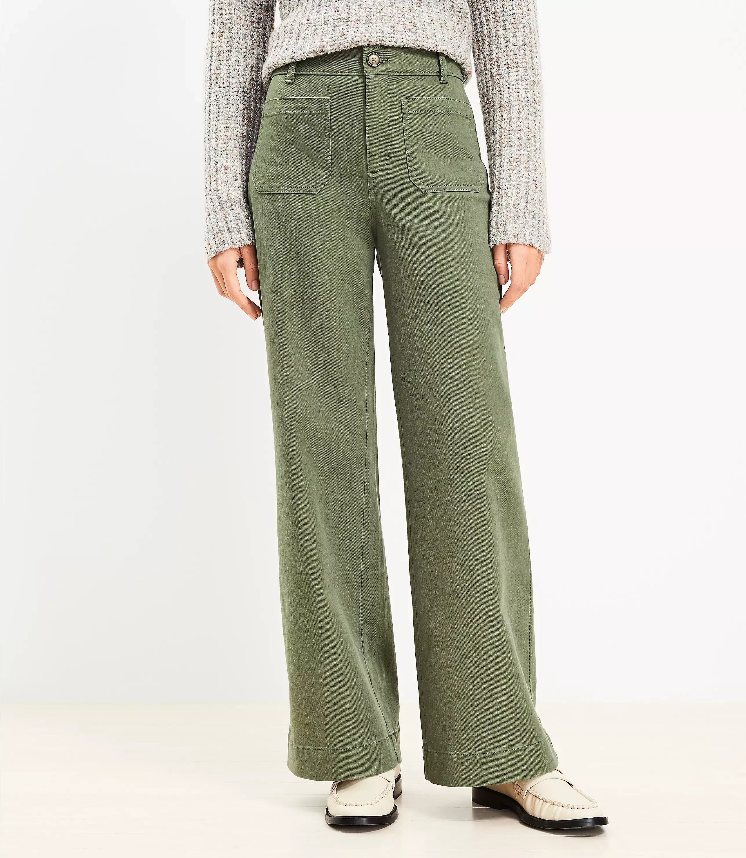Palmer Wide Leg Pants in Twill curated on LTK
