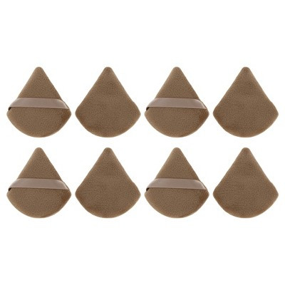 Unique Bargains Triangle Powder Puff 1 Set Coffee Color | Target
