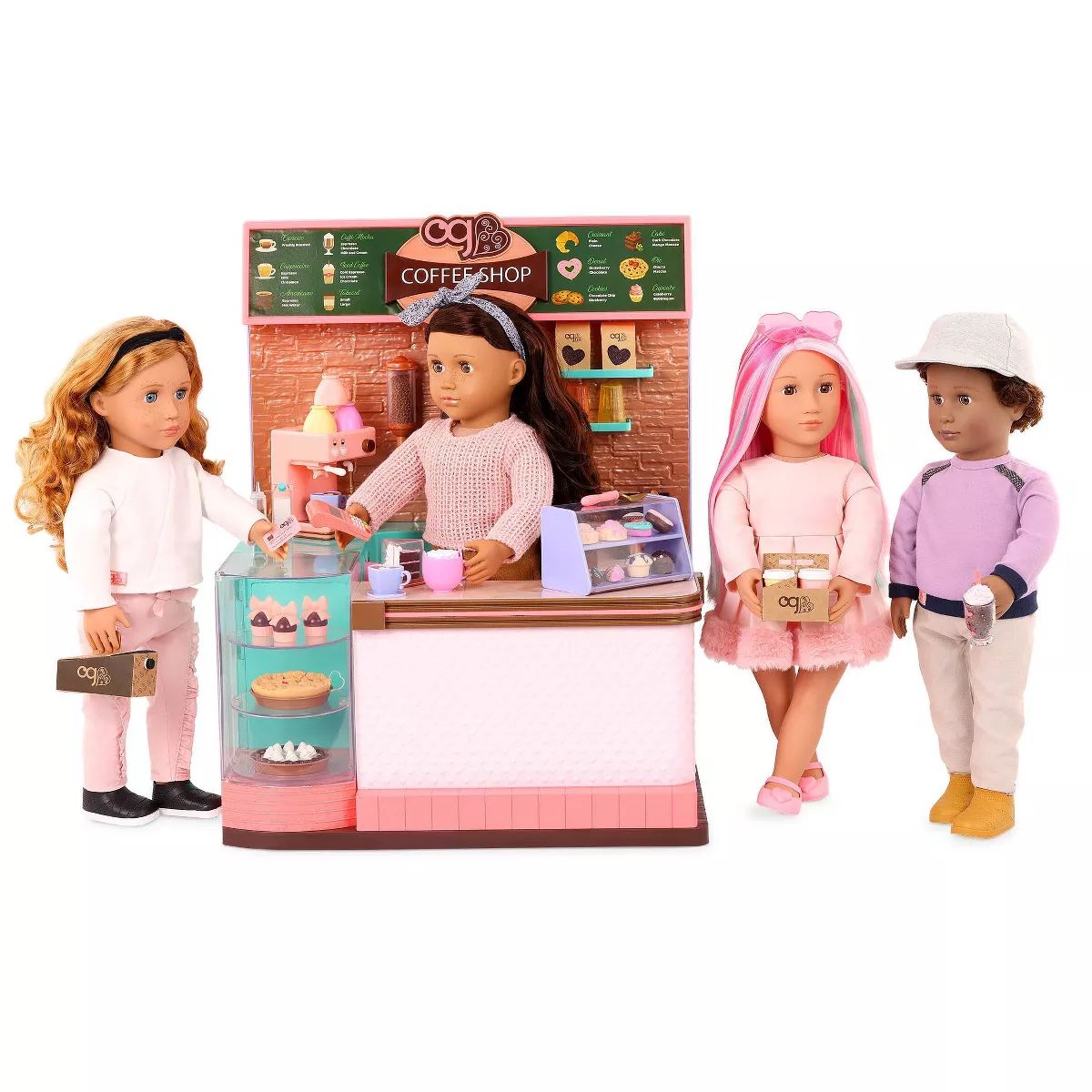 Our Generation Love U Latte Coffee Shop Playset for 18" Dolls | Target