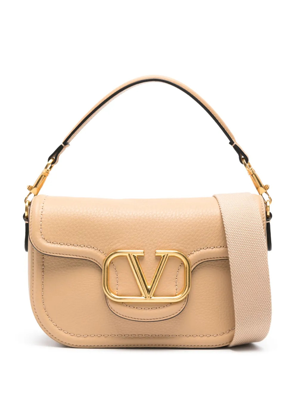 Valentino Garavani Alltime Leather Crossbody Bag - Farfetch | Farfetch Global