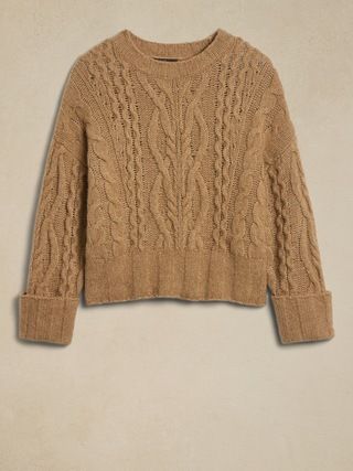 Sofie Cable-Knit Sweater | Banana Republic (US)