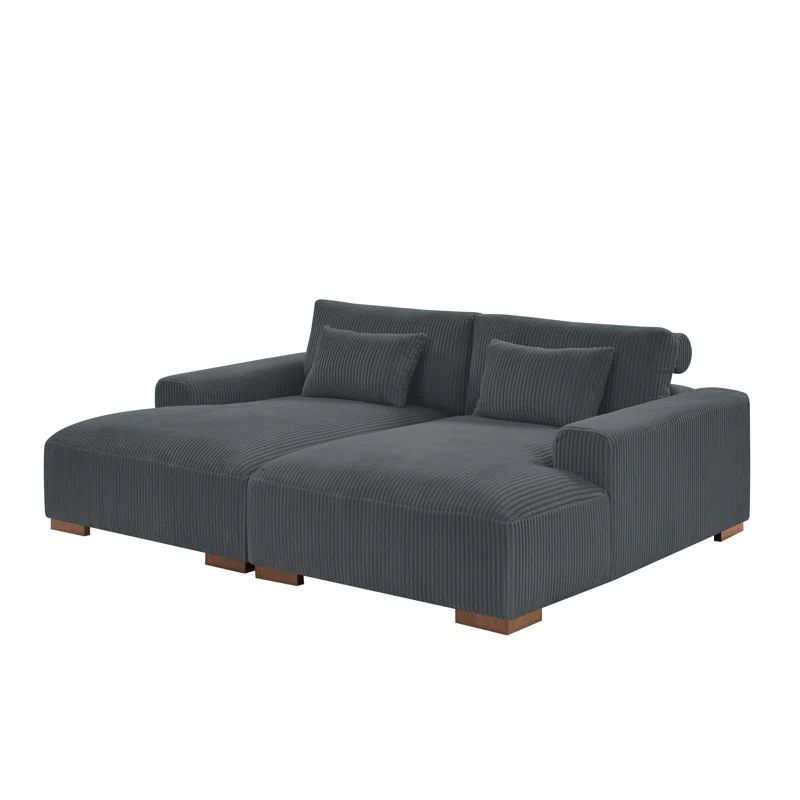 Axiel 88'' Corduroy Sleeper Sofa | Wayfair North America