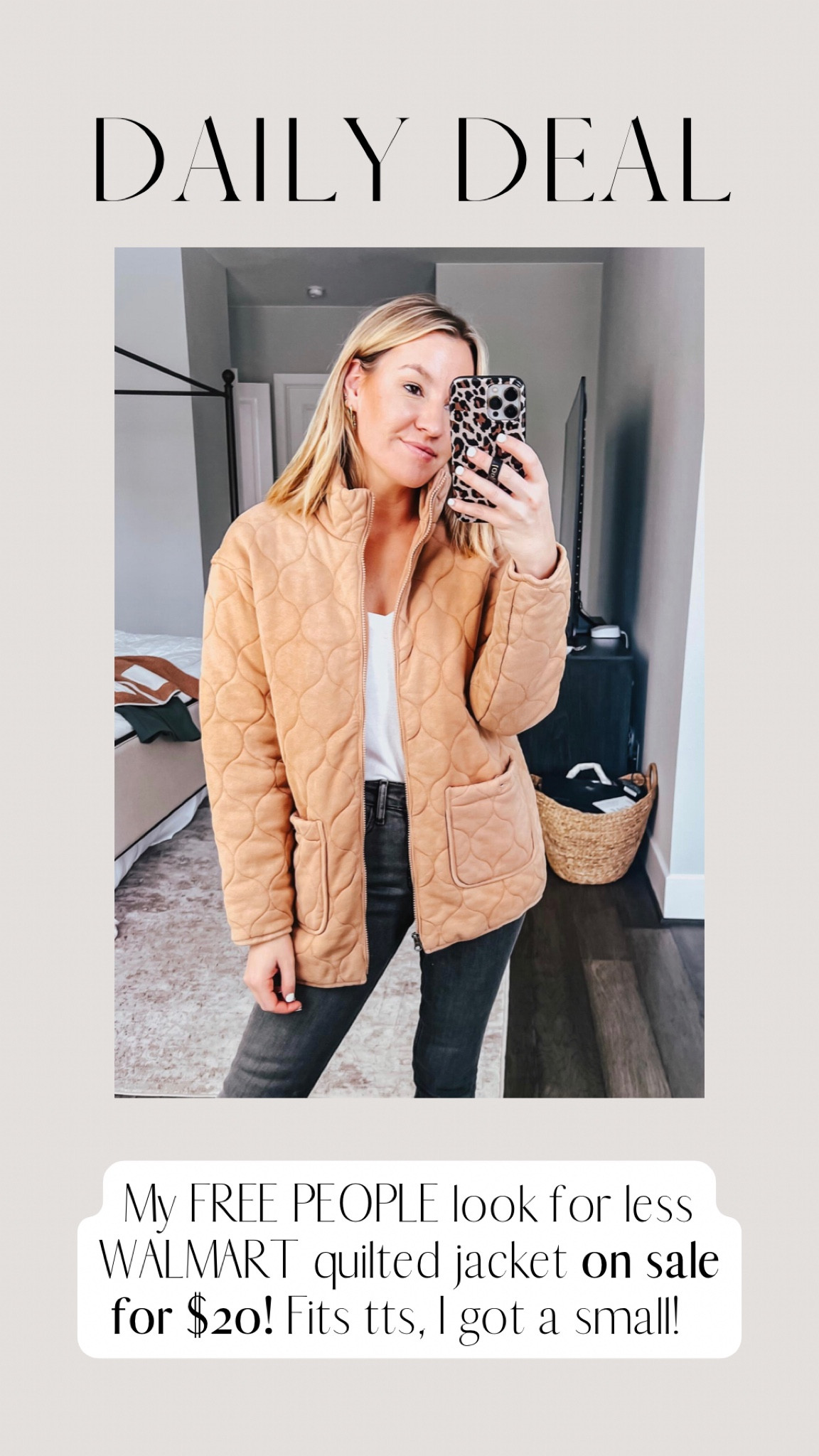 Free People look for less quilted jacket! 

#LTKHoliday #LTKstyletip #LTKsalealert