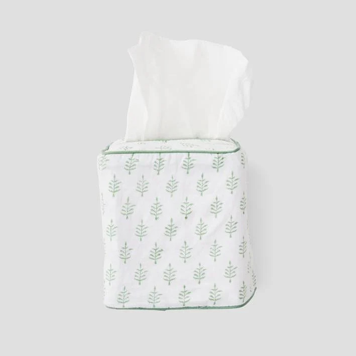 Personalized Cotton Tissue Box Cover | Weezie Towels | Weezie Towels