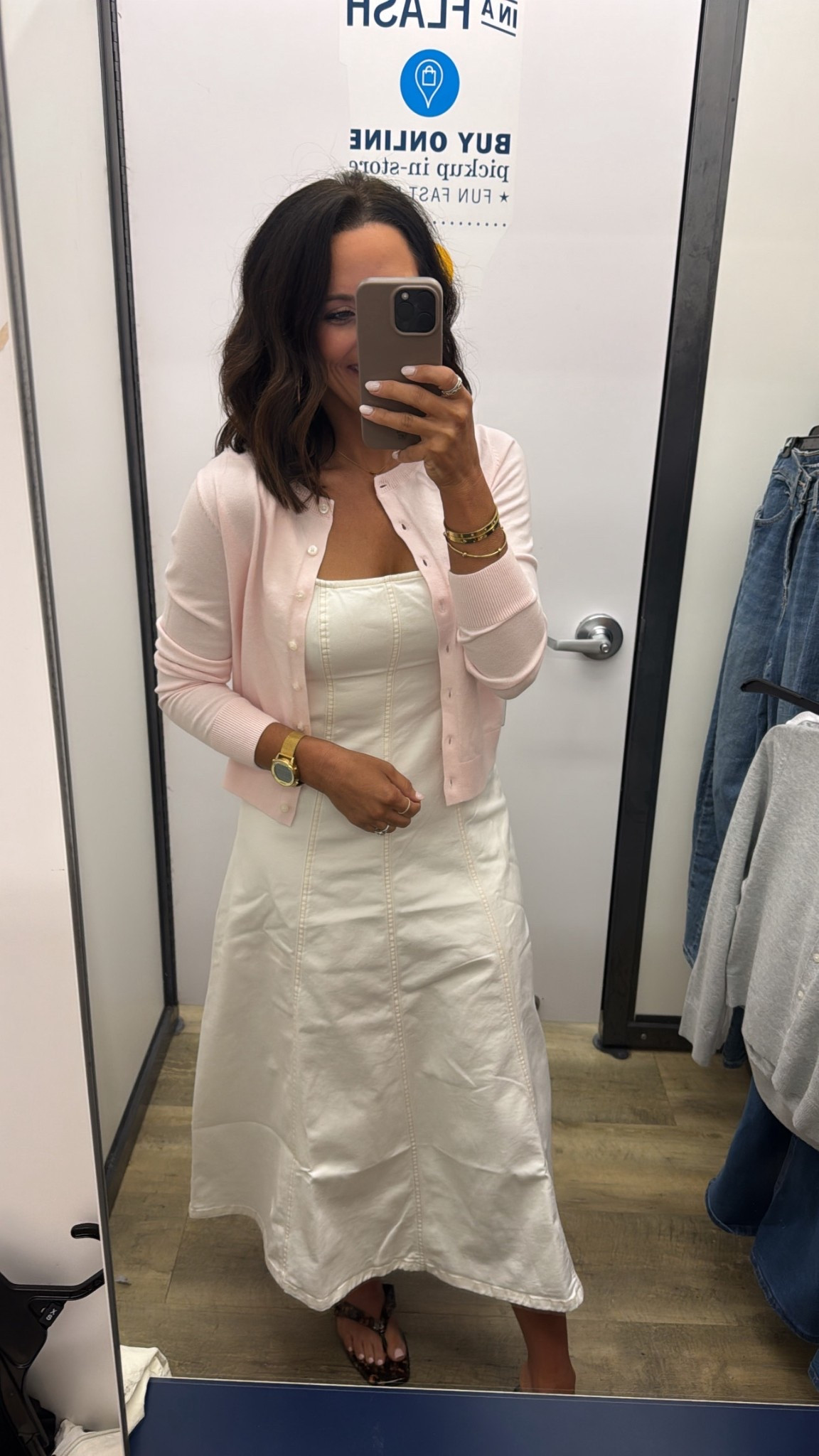 The kind of dress you’ll wear on repeat all spring 🤍 Simple, flattering, and styled with the cutest pink cardigan for an easy everyday look.

#springstyle #everydayoutfit #springfashion #neutraloutfit #classicoutfit #ltkoutfits #ltkstyle

#LTKPetite #LTKmomlife