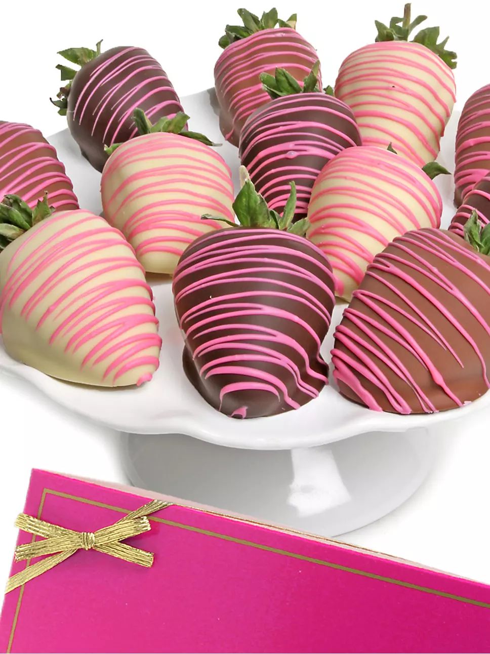 Pink Belgian Chocolate-Covered Strawberries | Saks Fifth Avenue