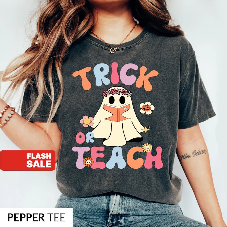 Teacher Halloween Shirt Halloween Teacher Sweatshirt Fall - Etsy | Etsy (US)