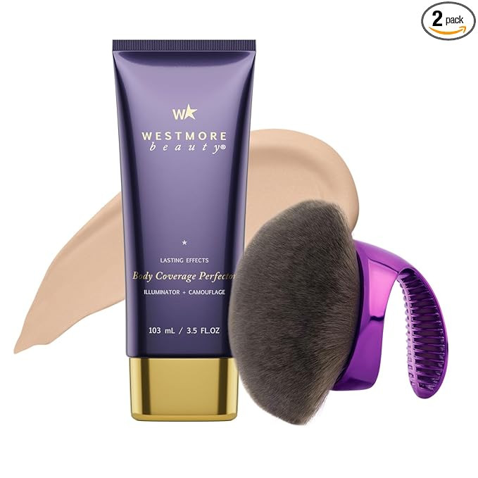 Westmore Beauty Body Coverage Perfector x Blend & Blur Body Brush Kabuki Brush - Waterproof Leg &... | Amazon (US)