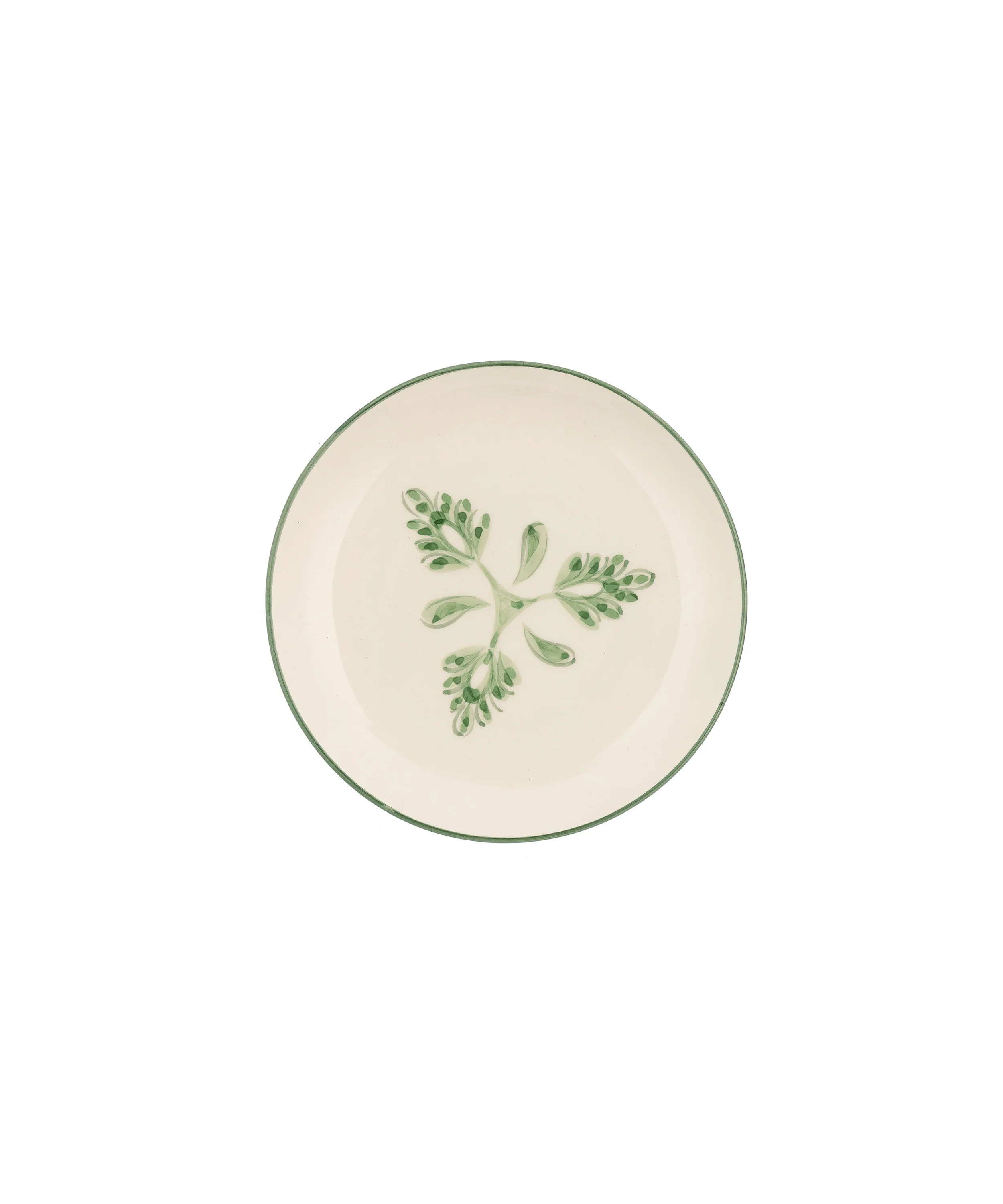 Eleanor Side Plate, Forest Green | Rebecca Udall UK