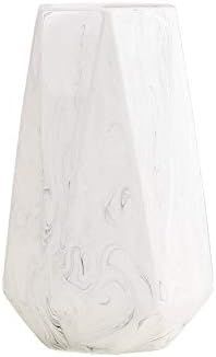LIONWEI LIONWELI 8 Inch White Marble Ceramic Flower Vase Home Decor Vase and Table Centerpieces V... | Amazon (US)